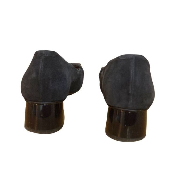 Napoleoni Suede Made in Italy Heeled Loafers Office Work Size 38 - Picture 4 of 11